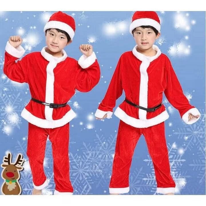 Christmas costume set (Category: Babies & Kids Fashion) located in Manila. Submitted by ayahallinoneshop (Listing ID 1338519925, Image 1). Description: children's Christmas costume set, holiday party performance costume for kids 3-12yrs.