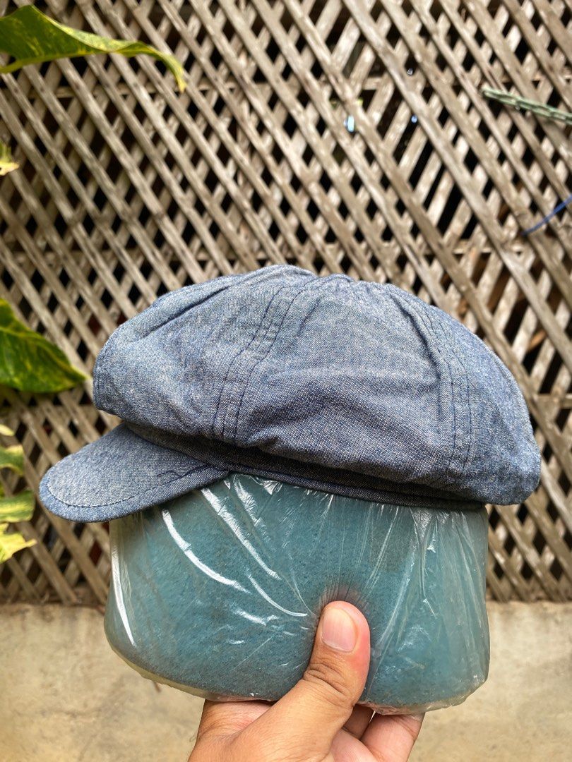 Denim News Boy Hat Men s Fashion Watches Accessories Caps Hats on Carousell