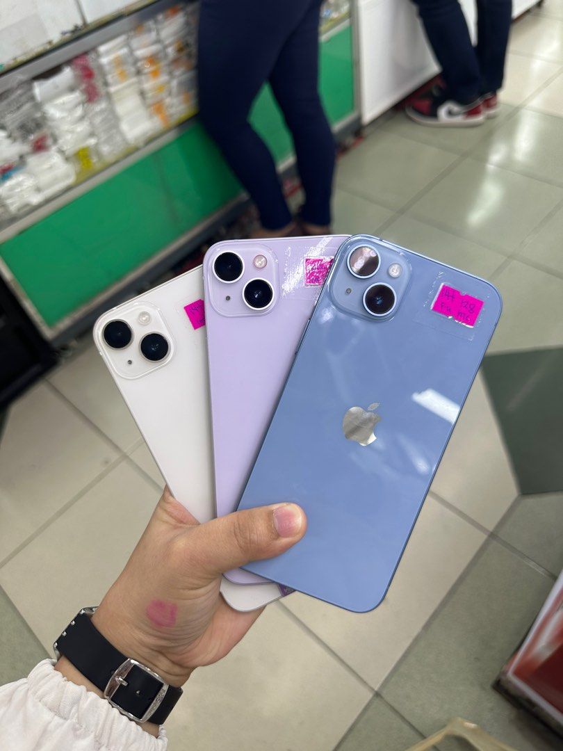 Iphone 14 Plus 128gb 100% batt FU (Category: iPhone 14 Series) located in San Juan City. Submitted by javedsgadgetshop (Listing ID 1338613563, Image 1). Description: OPEN FOR INSTALLMENT VIA CREDIT CARD/GGIVES/SPAY/BILLEASE & SWAP/TRADE-IN! BUY AND SELL! Quick Specs : Iphone 14+ •128gb •NTC Variant •100% batt health •Factory Unlock •95% Smoothness •No hidden issue | No Repaired •100% Authentic | Not Refurbished •w/ OEM Charger & store warranty ❣️