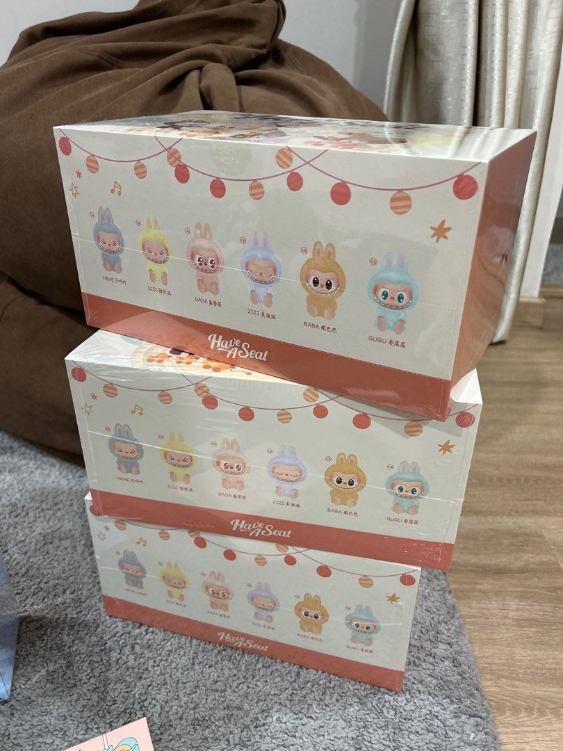 新品未開封 LABUBU Have a seat 6ボックセット【新品、未使用】 Labubu Have a Seat Full Case of 6 (Secret chance!), Hobbies