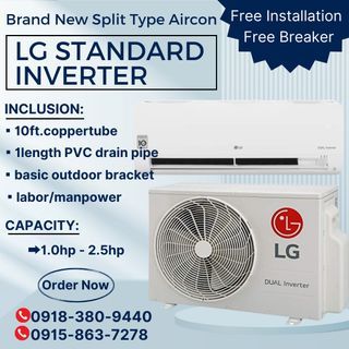 💥LG DUAL INVERTER SPLIT TYPE AIRCON
