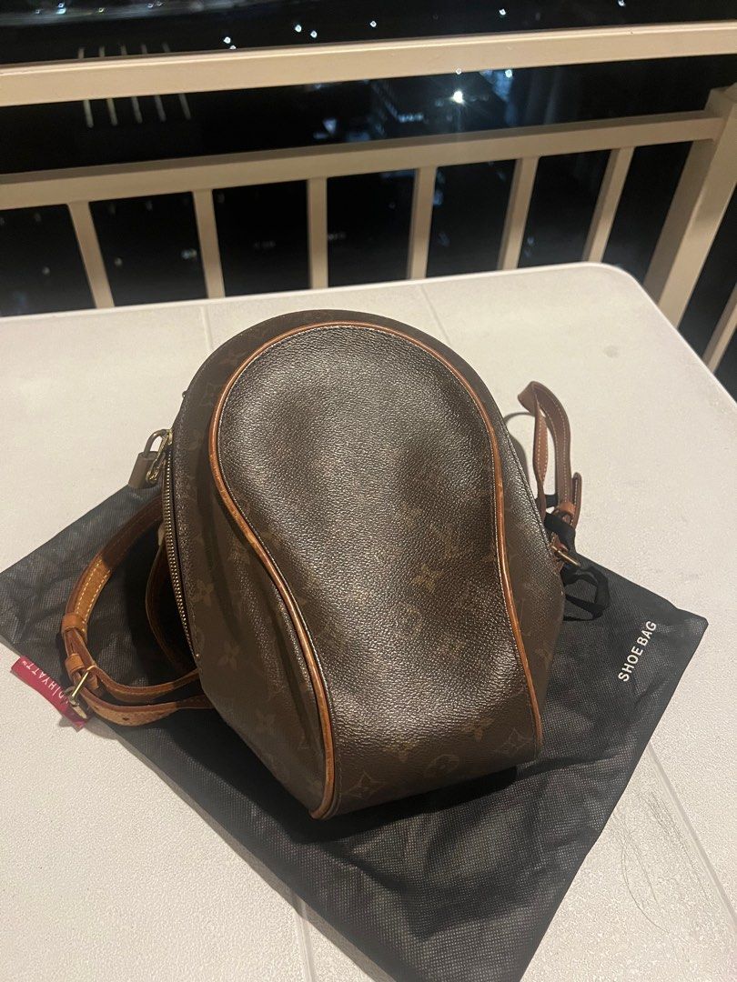 LV ellipse backpack (Category: Luxury Bags & Wallets) located in Mandaluyong City. Submitted by shielalovess (Listing ID 1338600272, Image 1). Description: Hi I’m selling my LV ellipse backpack Authentic/Original preloved with dust bag only Please check flaws and scratches on each pictures. Letting go for 22k only Meet up or pick up delivery c/o buyer Thank you .
