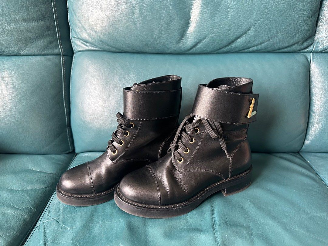 Louis vuitton wonderland flat ranger boots cheap