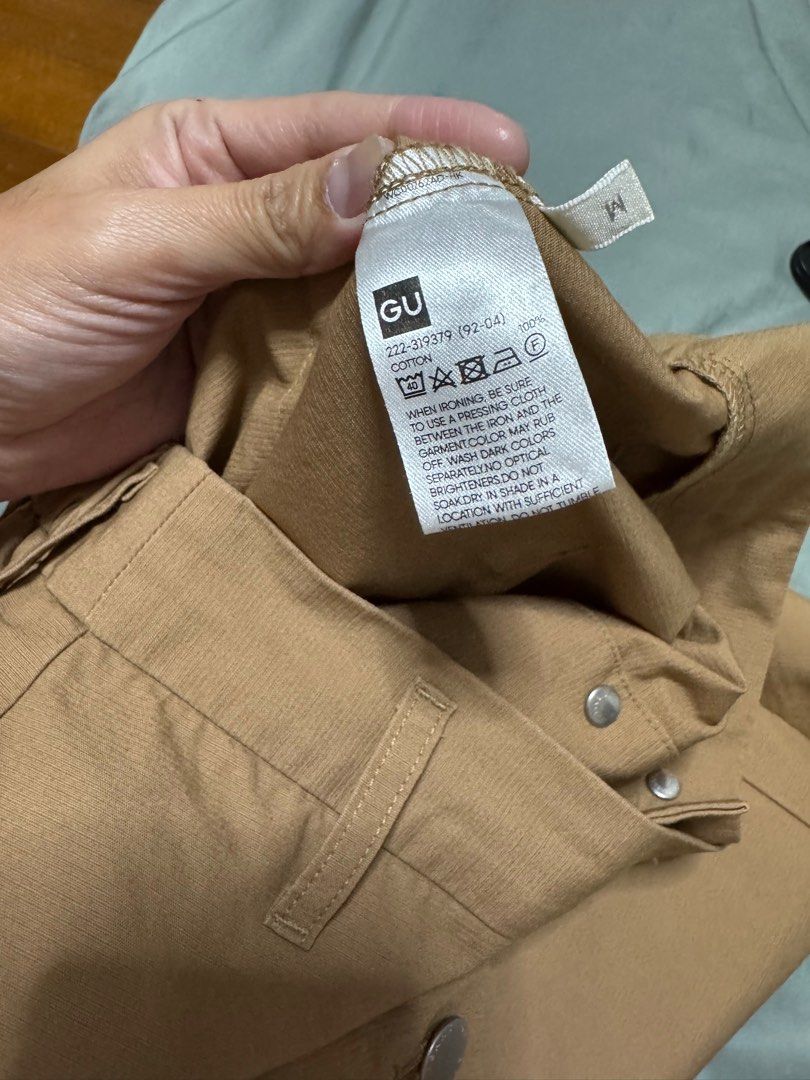 Midi skirt (Category: Skirts) located in Pasig City. Submitted by heydeclutterist2nd (Listing ID 1338603557, Image 2). Description: GU soft denim midi skirt. Caramel color. Fit small-medium. Elastic waist. Super nice in person Rfs: does not fit me anymore.