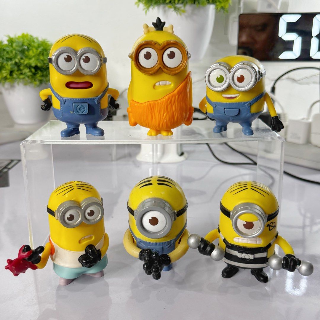 MINIONS MCDO MEAL TOYS UNIVERSAL STUDIO (6pcs) (Category: Character Goods) located in Las Pinas. Submitted by yphobbycorner (Listing ID 1338555672, Image 1). Description: 🔥🔥ANIK ANIK SALE🔥🔥 CUTE MINIONS MEAL TOYS (6pcs) 📌Sale take all - Php270 only *what you see is what you get *as is (expect paint chips and scratches) *bawal sa maarte at maselan *got this 50-70each *selling cheap as bundle ✅Location : Pulang Lupa Dos, Las Piñas City ✅Paymen