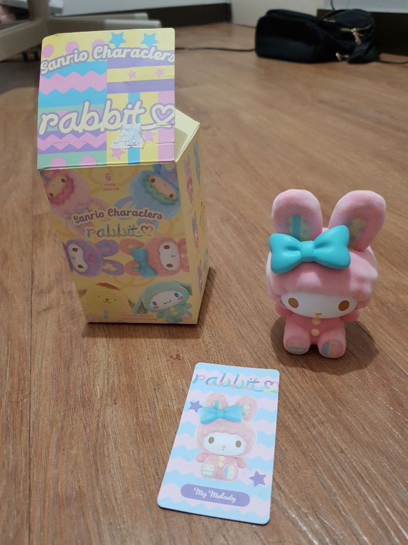 Miniso Sanrio Characters Rabbit (My Melody) (Category: Designer & Blind Box Toys) located in Manila. Submitted by solariaaa (Listing ID 1338635188, Image 1). Description: •Brand new never been used •With box and card no foil •RFS: Need funds for school.