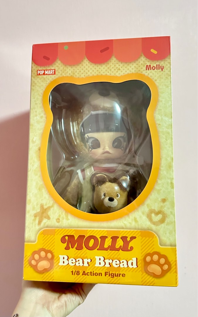 POP MART MOLLY BEAR BREAD ACTION FIGURE, Hobbies & Toys POP MART MOLLY BEAR BREAD ACTION FIGURE, Hobbies & Toys