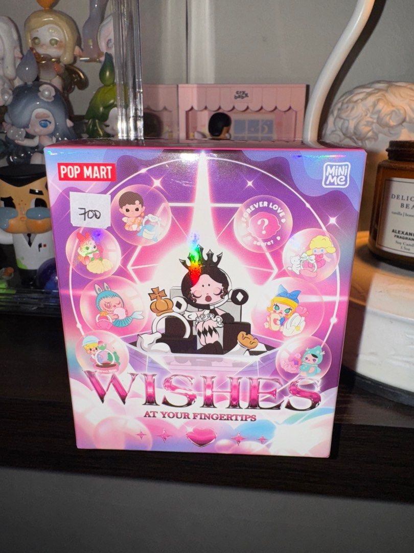 Pop Mart Wishes at your fingertips (Category: Designer & Blind Box Toys) located in Cainta. Submitted by 2ndave (Listing ID 1338602114, Image 1). Description: Bottom opened, sealed foil Filbar’s (1) Sharing Sweetness.