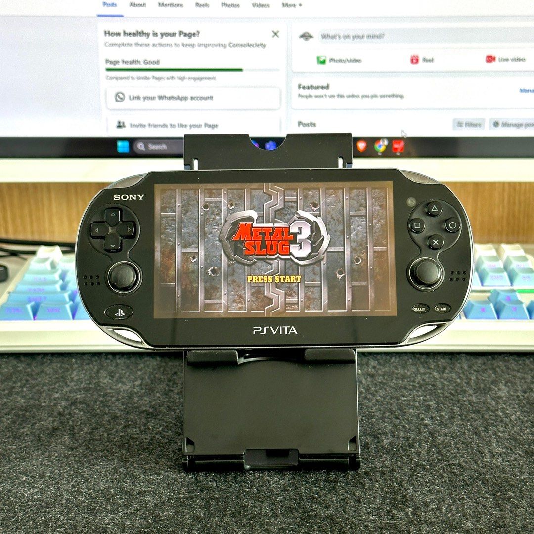 PS Vita OLED 3G 64GB JB (Category: PlayStation) located in Quezon City. Submitted by consoleciety (Listing ID 1338504370, Image 2). Description: PS Vita OLED 3G 64GB - ₱5,000 —JB with random games installed —with PKGj where you can download games —with SIM tray but untested —all functions working —92% battery health which is very high for this model —preloved so expect signs of use —orange burns on sides noticeable on black backgrounds. if white/