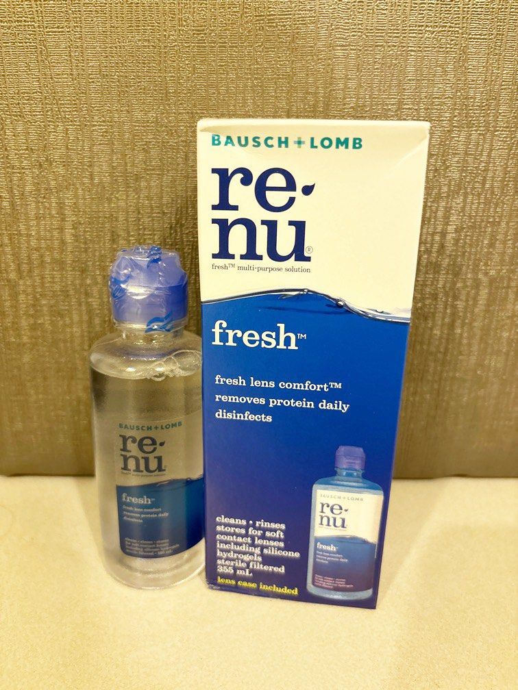 renu multipurpose solution (Category: Vision Care) located in Singapore. Submitted by pandamarss (Listing ID 1338636701, Image 1). Description: renu multi purpose solution big bottle 355ml-$6 x2 avail -both are bnip -negos allowed *do note the expiry is in march 2025😭 cmmt or pm if int!!.