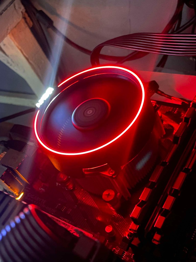 Ryzen 3600 processor wraith spire led computers tech parts