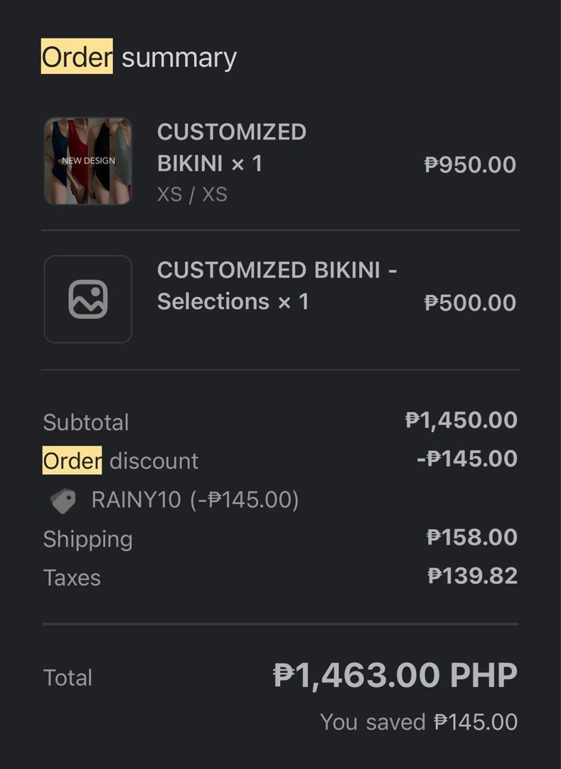 SEW LOCAL BLACK ONE PIECE SWIMSUIT (Category: Bikinis & Swimsuits) located in Quezon City. Submitted by luvbyuh (Listing ID 1338589240, Image 3). Description: !! decluttering sale !! never been used yet selling it for a vv low price !! - the bottom part of this was customized to make it more full & conservative! (not much diff din naman) - this one’s negotiable :) - dm for the actual pic! .