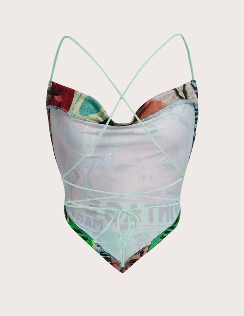 brand new y2k crop top (Category: Sleeveless) located in Pasig City. Submitted by decluttering_slay (Listing ID 1338578252, Image 2). Description: brand new y2k crop top.