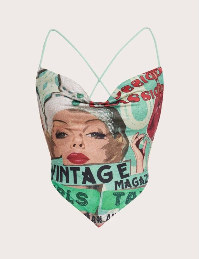brand new y2k crop top (Category: Sleeveless) located in Pasig City. Submitted by decluttering_slay (Listing ID 1338578252, Image 1). Description: brand new y2k crop top.
