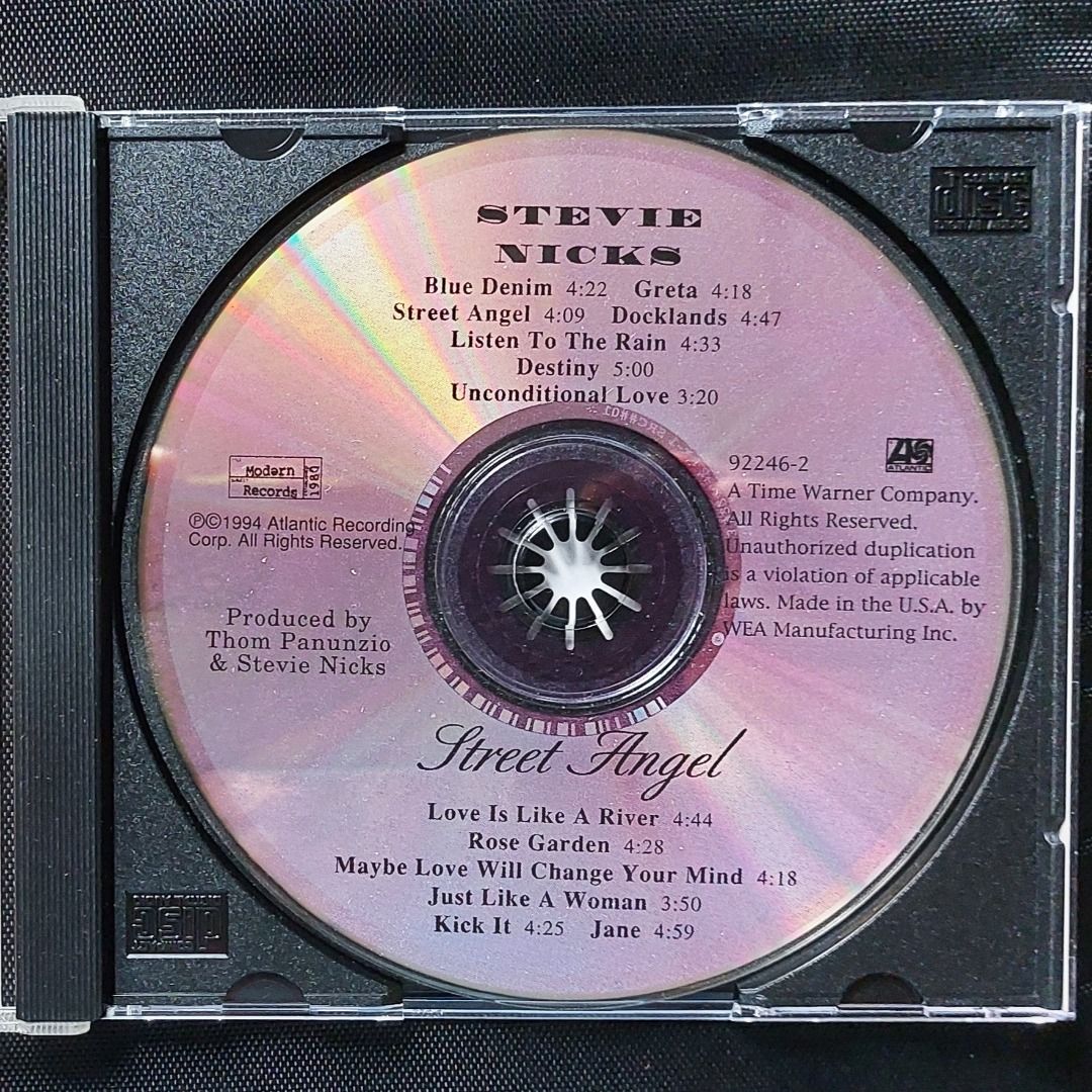 STEVIE NICKS Street Angel CD (Category: Portable Audio Accessories) located in Quezon City. Submitted by vdecks (Listing ID 1338644328, Image 3). Description: If you’re a collector or simply seeking a quality listening experience, this CD offers a great combination of authenticity and top-notch condition. A perfect addition to any music collection! US PRESSED .