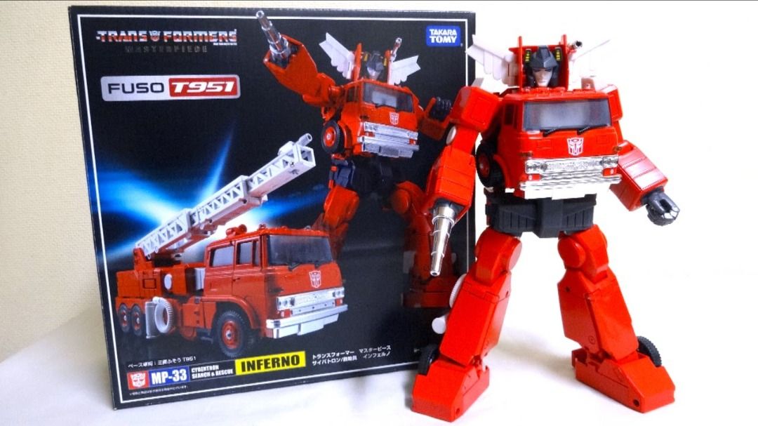 Transformers Masterpiece MP33 Inferno Fire Man Truck Fireman Car Robot ...