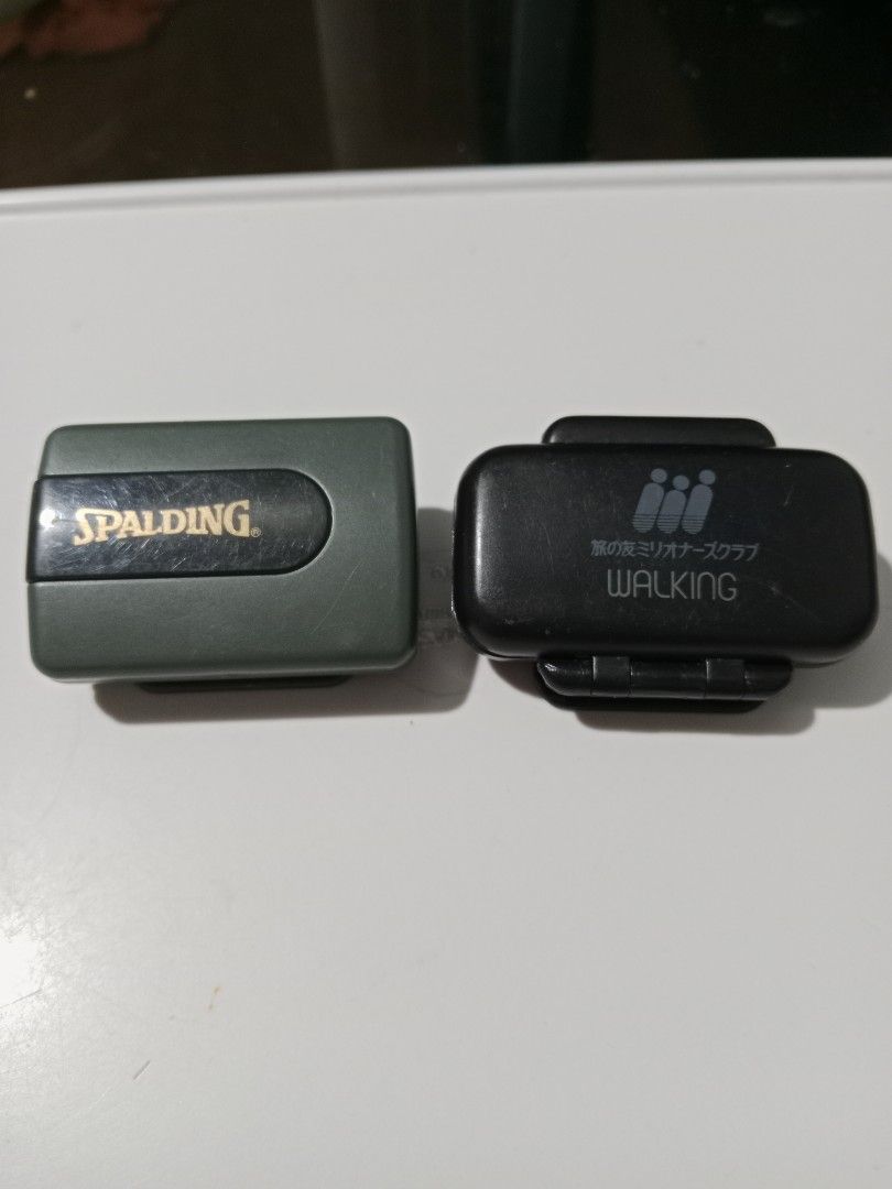 Two (2) pieces step counter / pedometer ( Spalding & Tanita brands) (Category: Health Monitors & Weighing Scales) located in Tabaco. Submitted by fritznicoleshoppe (Listing ID 1338603041, Image 2). Description: Two (2) pieces step counter / pedometer ( Spalding & Tanita brands). Working po pero selling as is since these are not bran new.