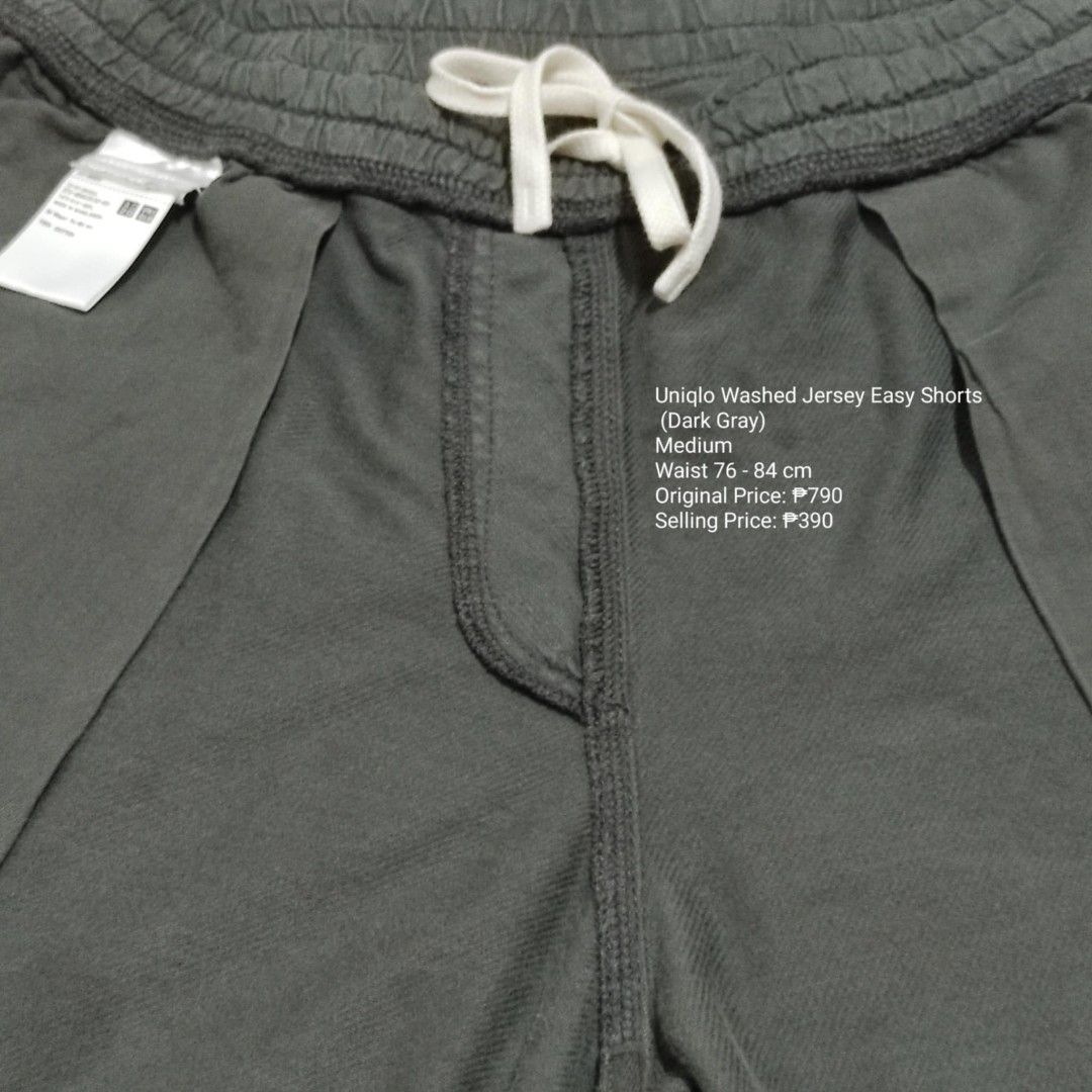 Uniqlo Washed Jersey Easy Shorts Men s Fashion Bottoms Shorts on Carousell