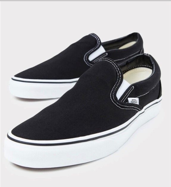 Vans Sneakers US Size 7.5 Women Black White Shoes Women s Fashion Shoes on Carousell