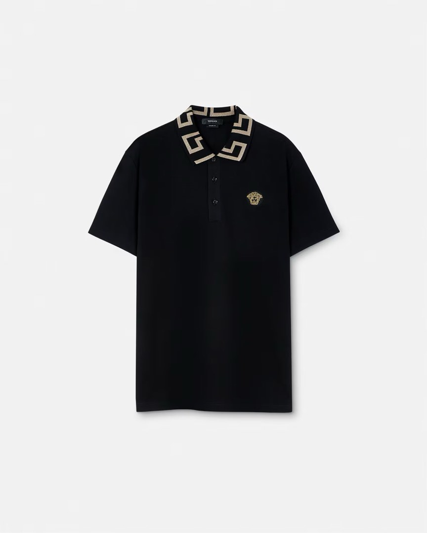 Versace Greco Polo Shirt Classic Luxury Apparel on Carousell