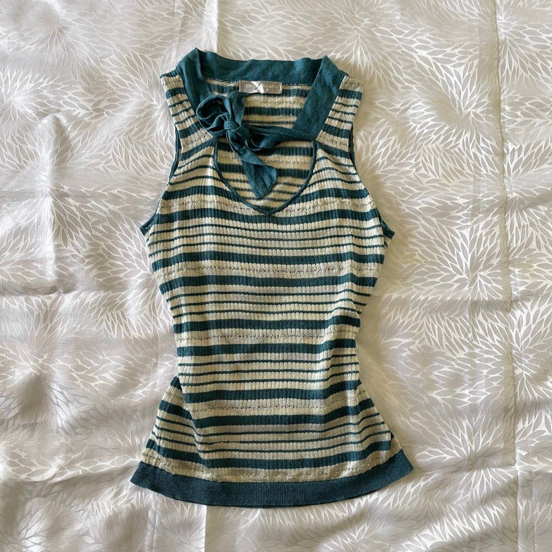Vintage Y2k Tie Knit Top (Category: Sleeveless) located in Iloilo. Submitted by ibuystuff2025 (Listing ID 1338588368, Image 1). Description: Very cute! - S .