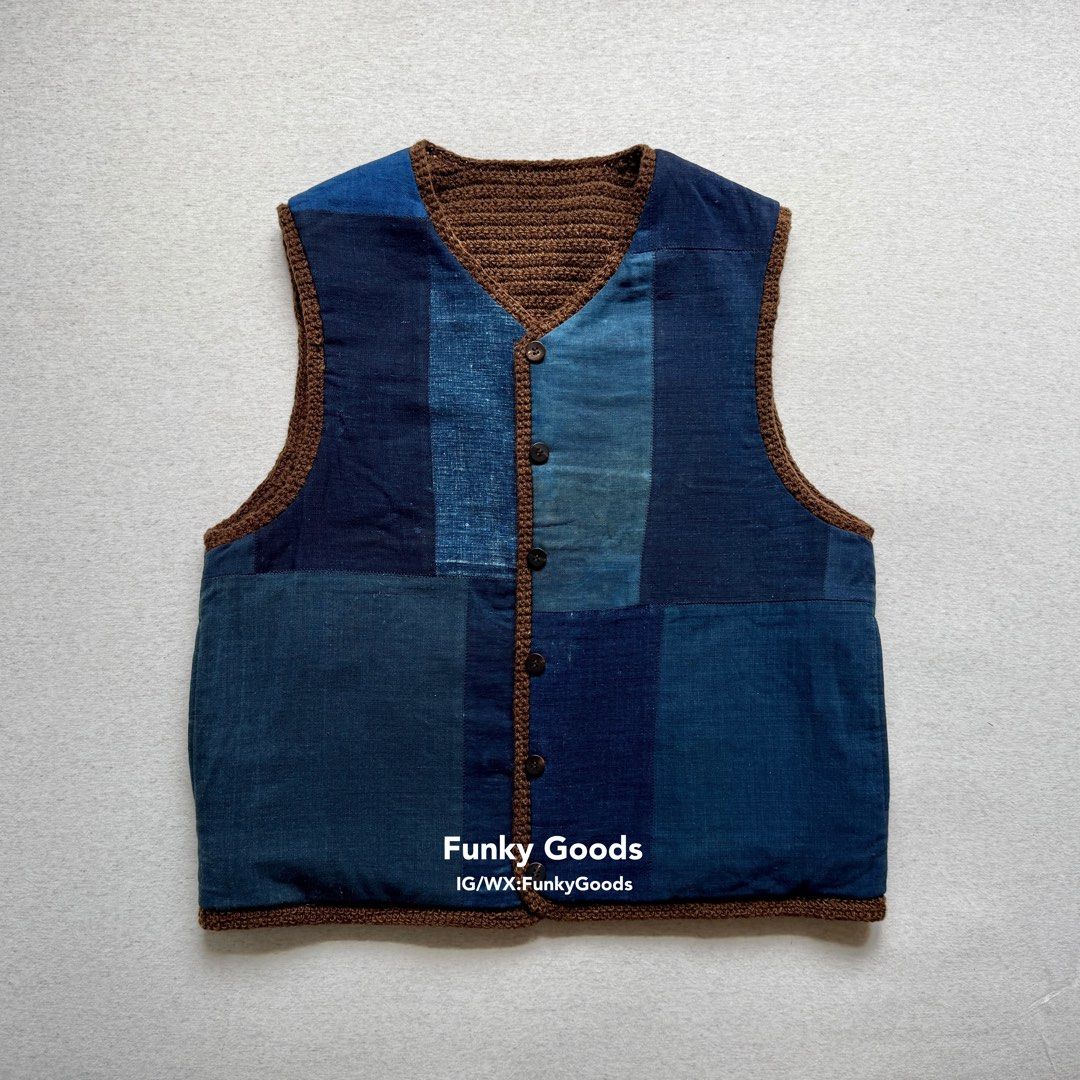Visvim 24aw Crochet Knit Vest (N.D.), 男裝, 上身及套裝, 背心