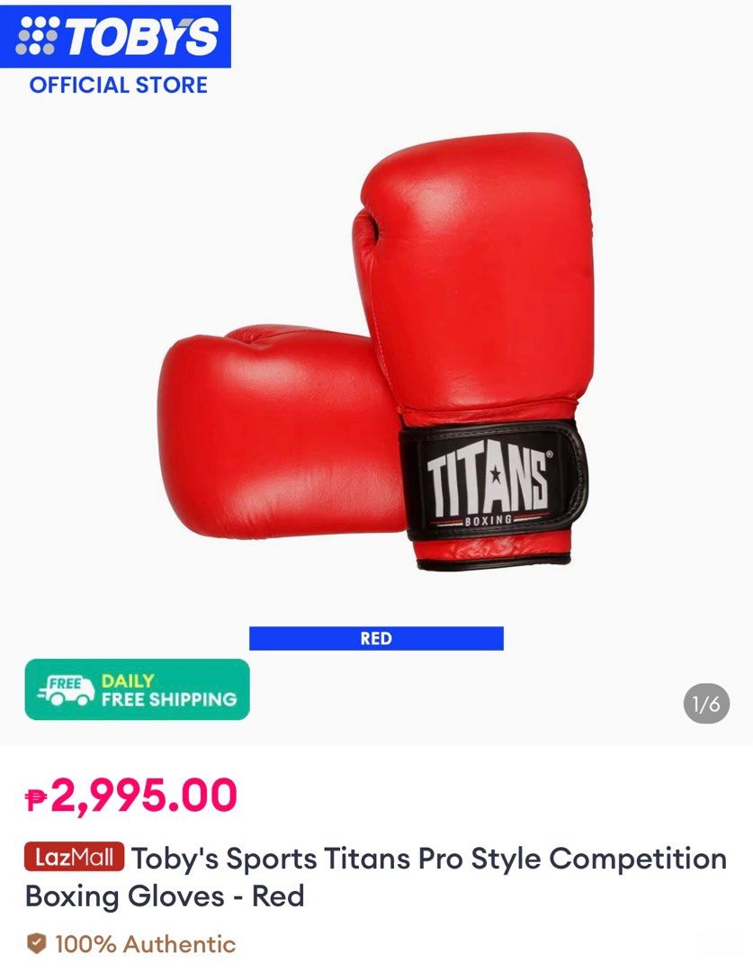 Boxing gloves (Category: Cardio & Fitness Machines) located in Taguig. Submitted by christ.ine (Listing ID 1338685961, Image 1). Description: Genuine Leather (Buffalo Leather) • High Performance Gloves • High density European PU Mold Padding • Velcro Strap to Support the wrist Size 10. Please check photos for reference. MOP Gcash/BPI. Payment first before shipping. .