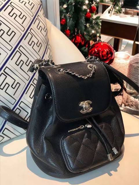 Chanel mini business affinity backpack (Category: Luxury Bags & Wallets) located in Imus. Submitted by kookietae (Listing ID 1338761842, Image 1). Description: Chanel mini business affinity backpack (photo not mine) • can send actual photos of the bag, just 📩 • ₱9800 (got it for 11k+) • 9/10 (really really good condition) rank A • stitchings and other details of the bag is 💯 one of my best finds ! • with dust bag PAYMENT: can do 5 days reservat