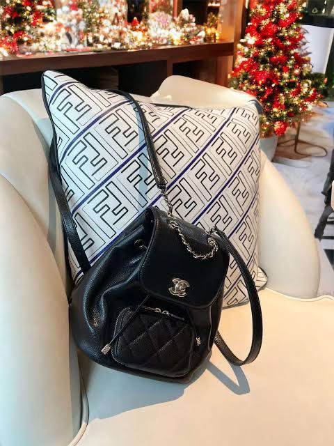 Chanel mini business affinity backpack (Category: Luxury Bags & Wallets) located in Imus. Submitted by kookietae (Listing ID 1338761842, Image 2). Description: Chanel mini business affinity backpack (photo not mine) • can send actual photos of the bag, just 📩 • ₱9800 (got it for 11k+) • 9/10 (really really good condition) rank A • stitchings and other details of the bag is 💯 one of my best finds ! • with dust bag PAYMENT: can do 5 days reservat