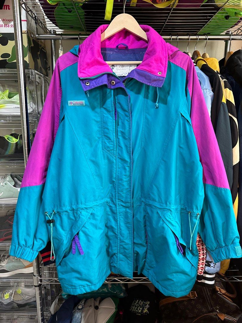 Vintage columbia windbreaker top