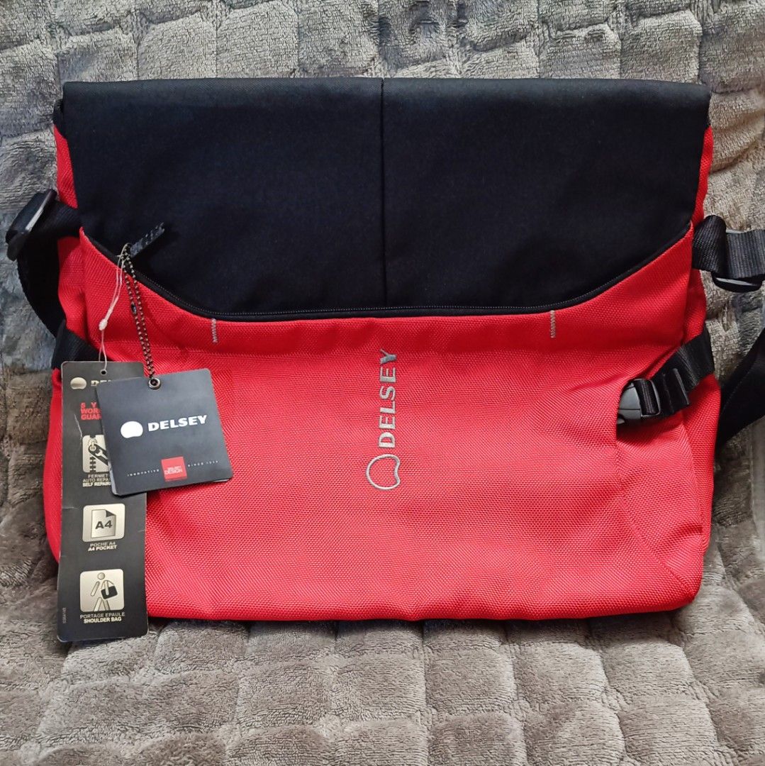 Delsey Crosstrip Messenger Bag (Category: Sling Bags) located in Quezon City. Submitted by pedro_penduko (Listing ID 1338745777, Image 1). Description: Brand New Delsey Cross Trip Messenger Bag Authentic Bought at The Travel Club for 5k 12L size, Can fit 13 and 15 inches Laptop No laptop Sleeve Shipping via LBC Grab or Lalamove (Buyer pays for the shipping) Pick Up at Crossroads Tandang Sora.