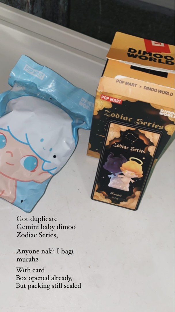 Dimoo (Zodiac Series : Gemini), Hobbies & Toys, Toys & Games on Carousell