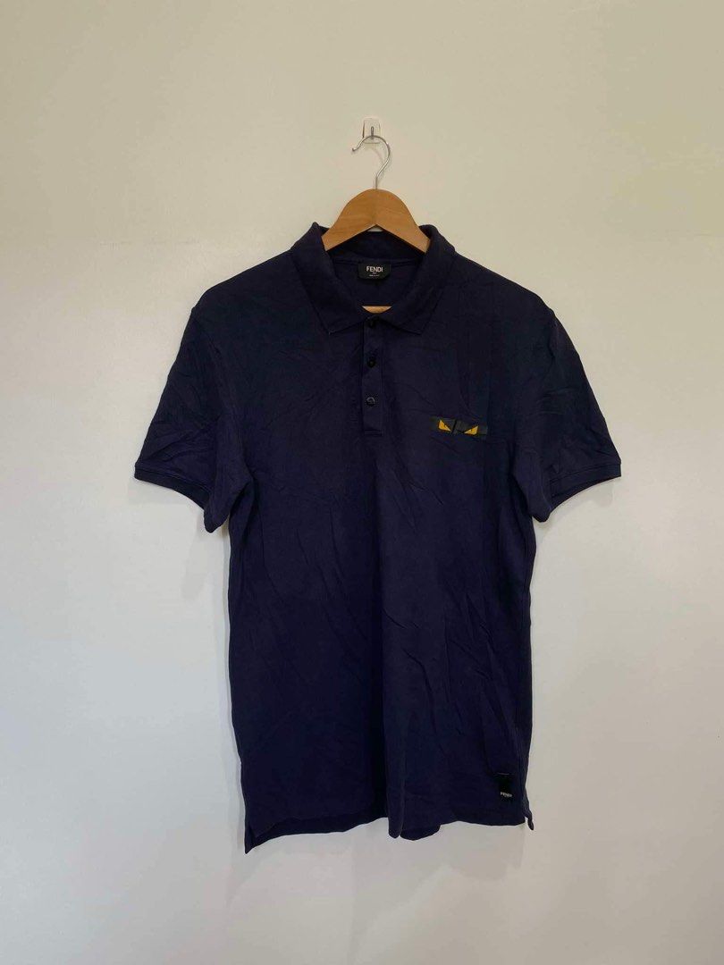 Fendi Polo Shirt (Category: Tshirts & Polo Shirts ) located in Bacolod City. Submitted by _bc6101 (Listing ID 1338718339, Image 1). Description: FENDI POLO SHIRT Size Med to large Asnew Issue minimal hairline not visible 9.7/10 cr .