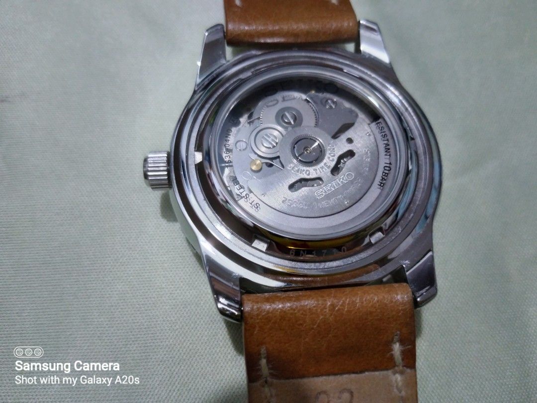 Seiko 5 sports (Category: Men's Watches) located in Las Pinas. Submitted by highlyfavored66 (Listing ID 1338741275, Image 3). Description: For sale or swap sa motor willing to add cash. preferably honda click or yamaha mio soul.Seiko 5 sports, ref.#snzh57k1, cal. 7S36, 23 jewels, water resistance 100m, very seldom used, Steel bracelet was replaced with vintage asprey leather, complete with box and manual, watch is in very good condition as seen o