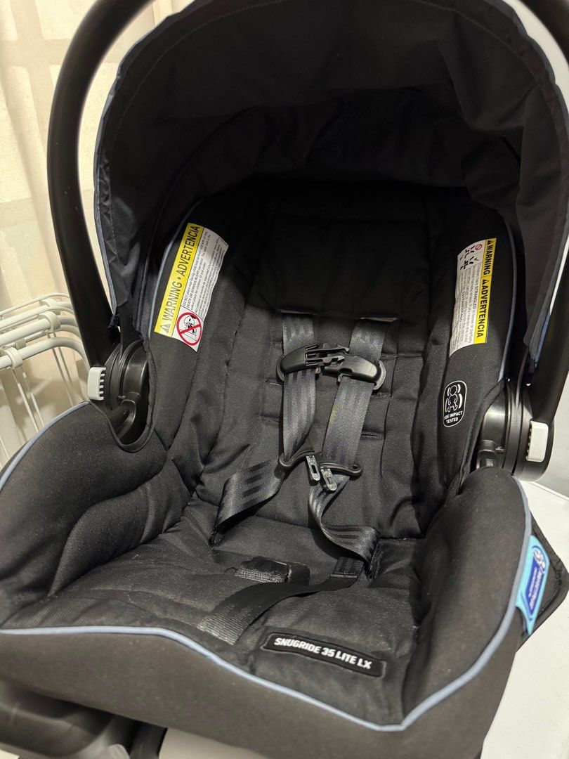 Graco Snugride 35Lite DLX - ISOFix (Category: Car Seats) located in Manila. Submitted by karmarqz (Listing ID 1338772857, Image 2). Description: For infants & toddlers weighinf 1.8kg to 16kg/ up to 32" in height, whichever comes first. Manufactured July 21, 2022. Bought May 2023. Used from September 2023 to November 2024. Graco car seats are good for 7 years from manufacturing date. Never figured an accident - even minor. Well used but well cared
