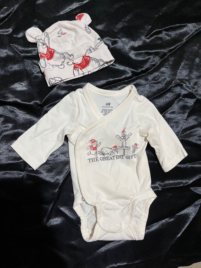 H M newborn onesie Babies Kids Babies Kids Fashion on Carousell