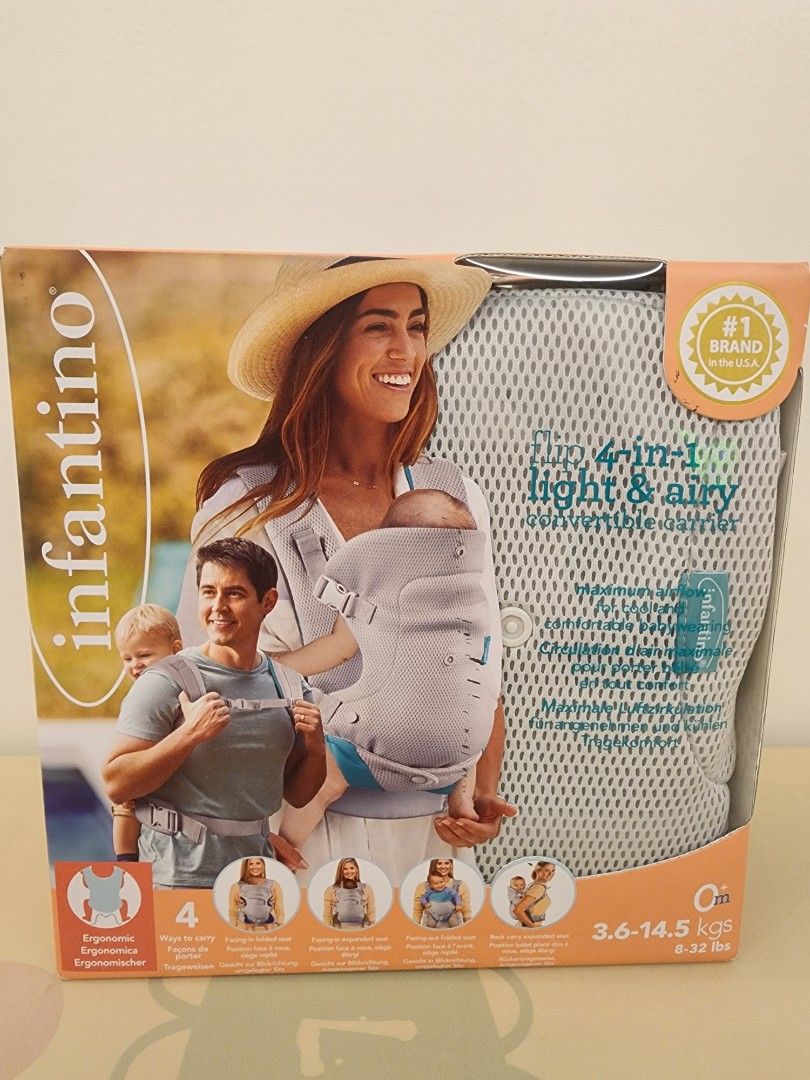 infantino baby carrier (Category: Carriers & Slings) located in Manila. Submitted by wardrobemanila (Listing ID 1338749296, Image 2). Description: brand new baby carrier bought for 3k pwede pang gift kasi brand new rfs: I used a different brand..