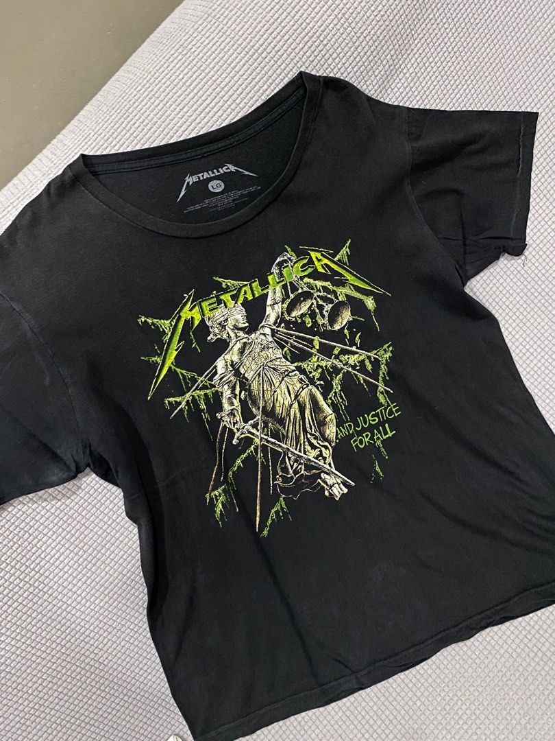 Band Tees U00d7 Metallica Vintage Menu2019s Metallica And Justice For All Black Hoodie