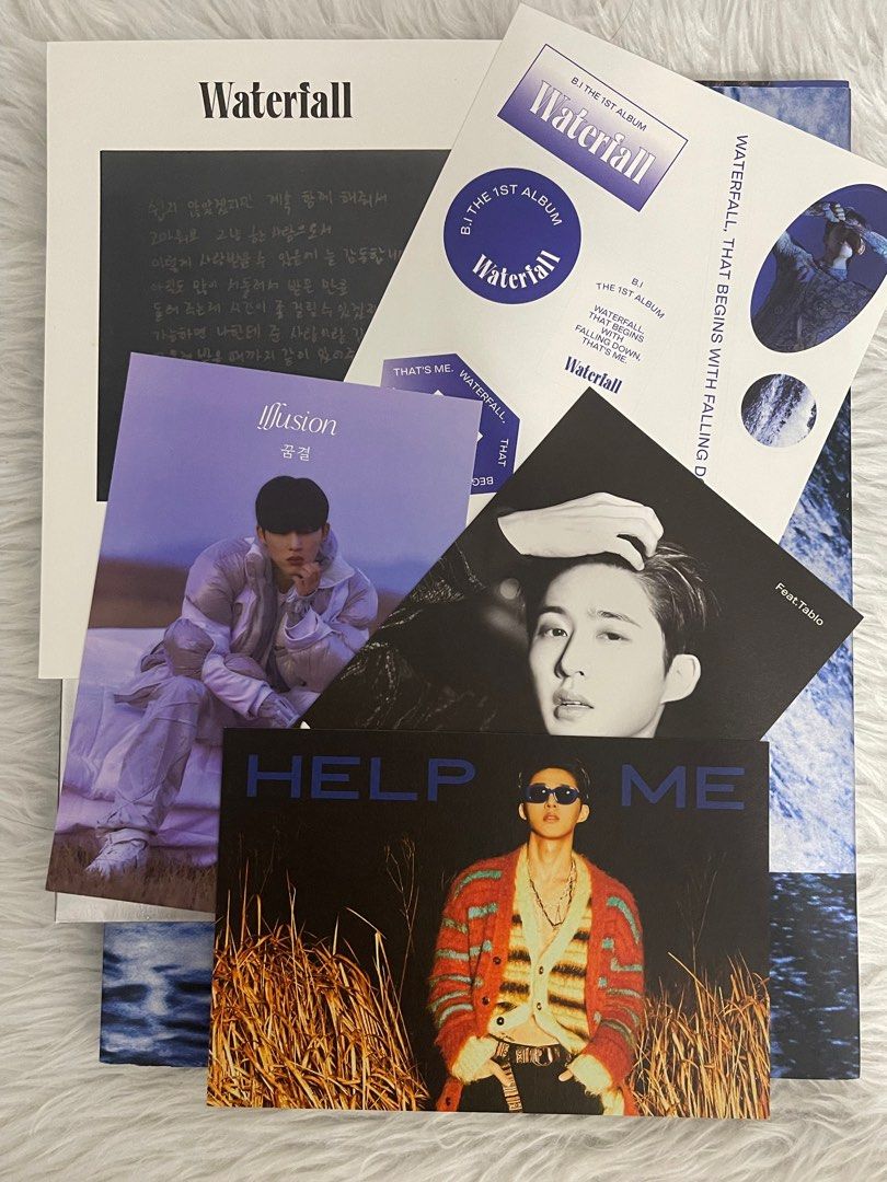 Kim Hanbin / B.I. Waterfall Album (Category: CDs & DVDs) located in Cavite. Submitted by mxdesiree (Listing ID 1338767046, Image 2). Description: - has all the inclusions except photocard - mop: gcash - mod: jnt / lalamove / jrs express rfs: need funds.