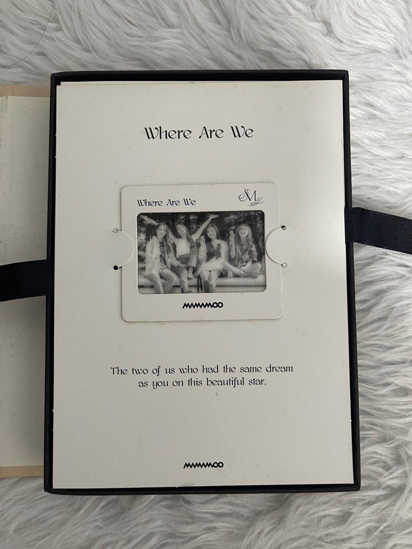Mamamoo Where are We Album (Category: CDs & DVDs) located in Cavite. Submitted by mxdesiree (Listing ID 1338767918, Image 2). Description: - price still negotiable!! - has all the inclusion except photocard - mop: gcash - mod: jnt / lalamove / jrs express rfs: need funds!!.