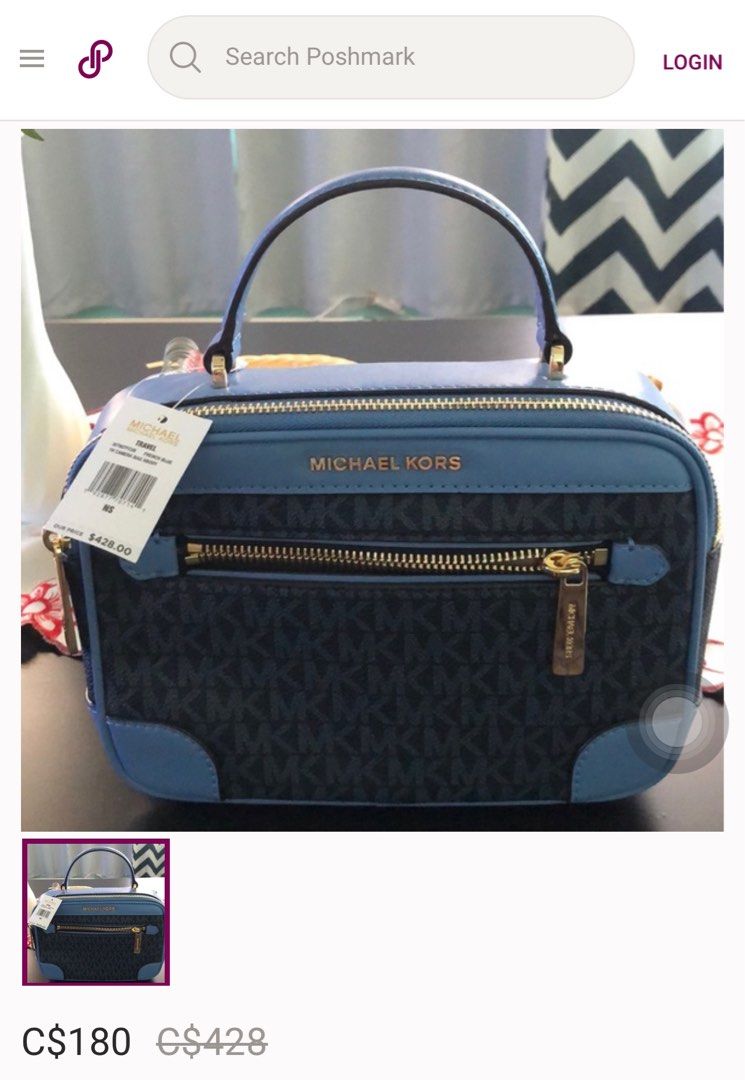 Michael Kors Authentic Camera Bag (Category: Luxury Bags & Wallets) located in Manila. Submitted by janella_1 (Listing ID 1338794022, Image 2). Description: Authentic, from US Preloved, with issues but still can be used/ can be managed. Negotiable.