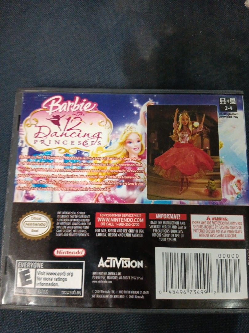 Nintendo ds Barbie 12 Dancing Princess (Category: Nintendo) located in Manila. Submitted by ayinong0453384 (Listing ID 1338665784, Image 3). Description: item is in excellent condition copy game only pm for order.