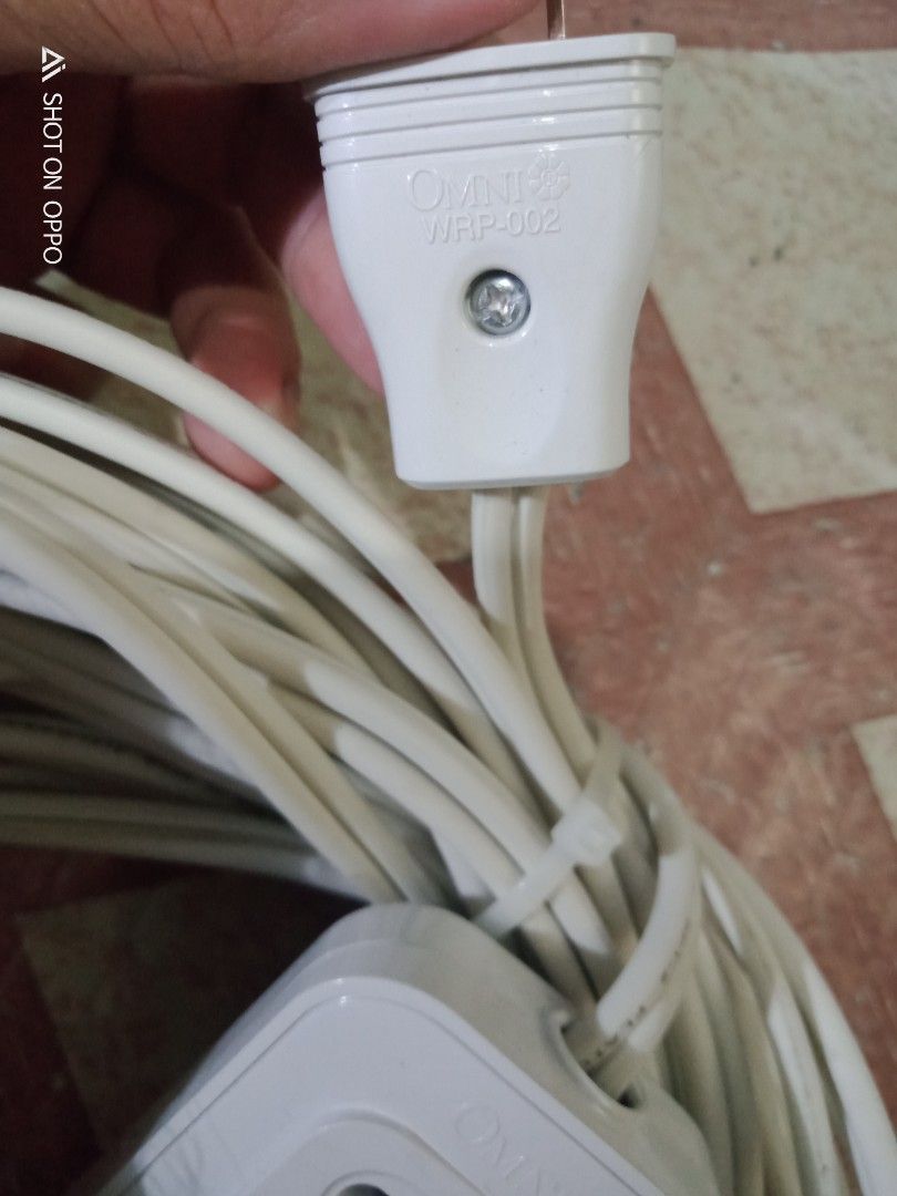 Omni Extension wire 20 & 30 meters depend on your needs (Category: Looking For) located in Quezon City. Submitted by migzstore (Listing ID 1338779840, Image 3). Description: Omni Extension wire 20 & 30 meters and up depende sa kailangan mo Wire size : 1.25mm×2C 10A up to 300 volts, Omega wire flatcord Made in Philippines : Omega Wire Makapal Yong wire sa loob kaya hindi ka kabahan kapag marami nakasaksak sa outlet at hindi din iinit Yong wire saf