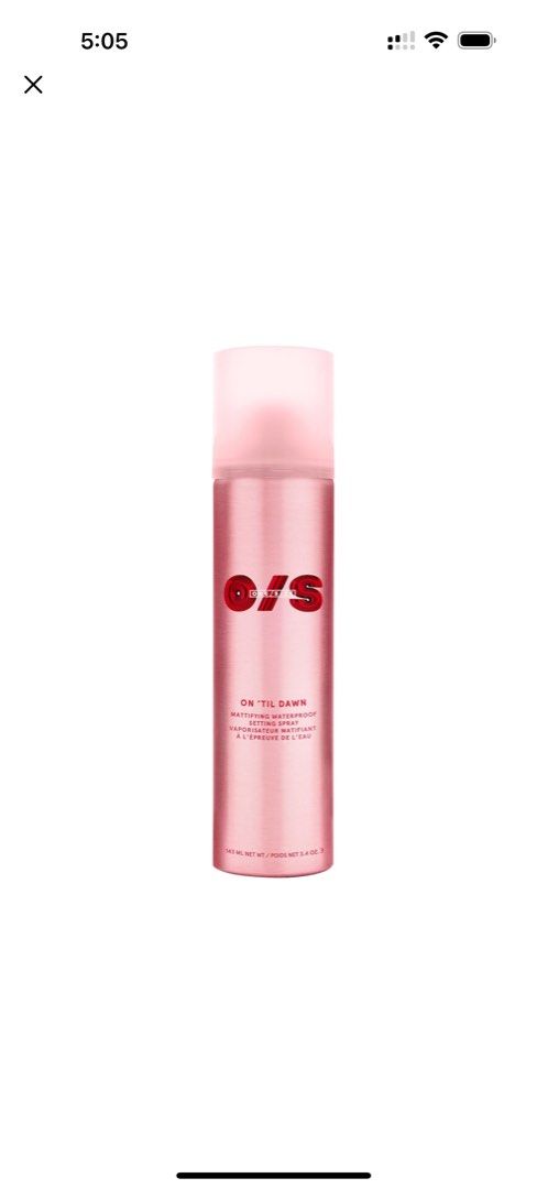 SOLD OUT! One/Size On Til Dawn Setting Spray Full Size (Category: Makeup) located in Quezon City. Submitted by poutandaboutshop (Listing ID 1338658066, Image 3). Description: 🚨READ FIRST🚨 Our store is new, so we’re offering introductory prices that are below market value. Rest assured, all our items are 100% authentic and personally sourced from the U.S. While I don’t have the receipts, I’m happy to provide additional videos and pictures for fu