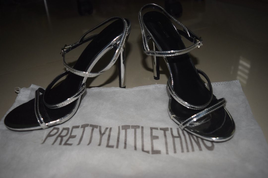 Silver heels plt on sale