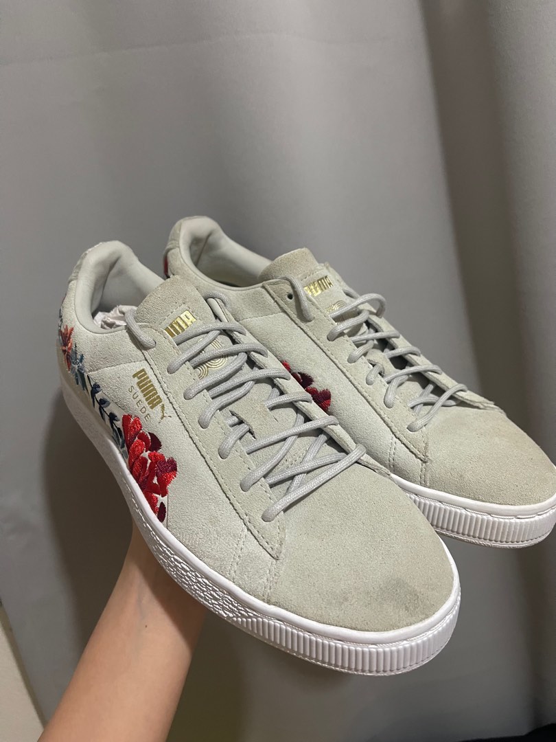 PUMA Suede Hyper Embellished Sneaker Women s Fashion Footwear Sneakers on Carousell