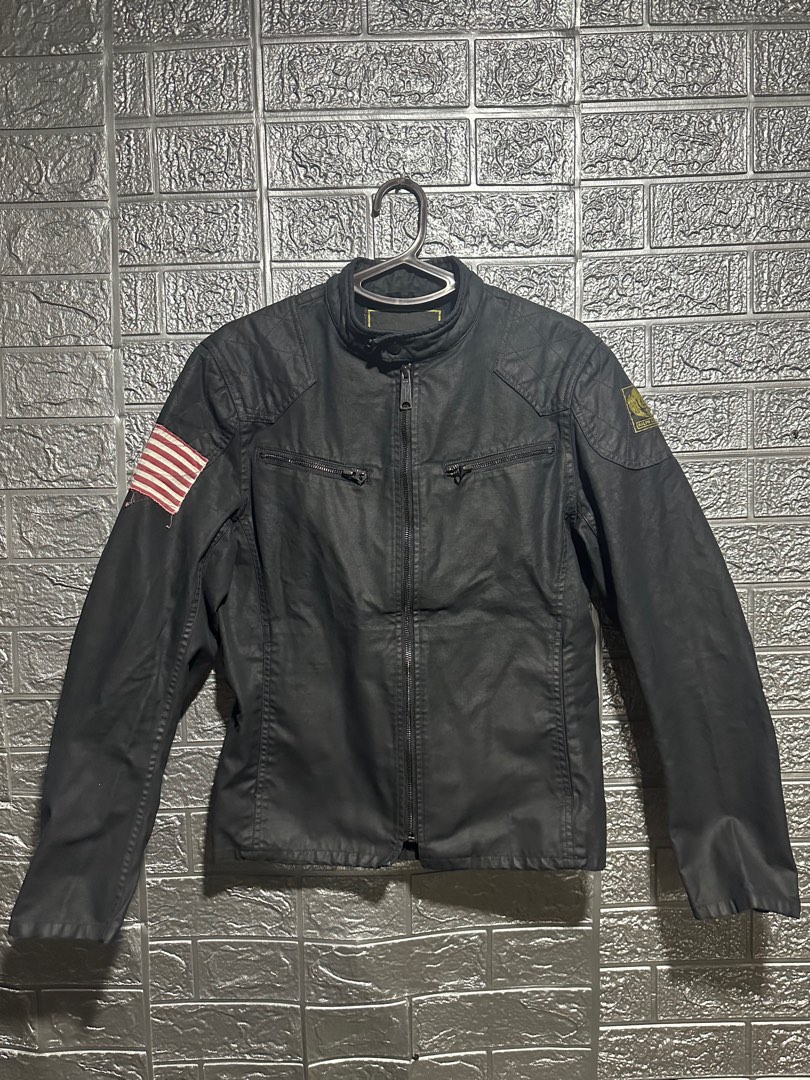 Rl waxed cotton military rider jacket, Men's Fashion, Coats, Jackets ...