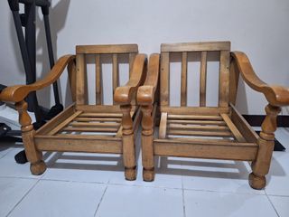 Single seater wooden sofa