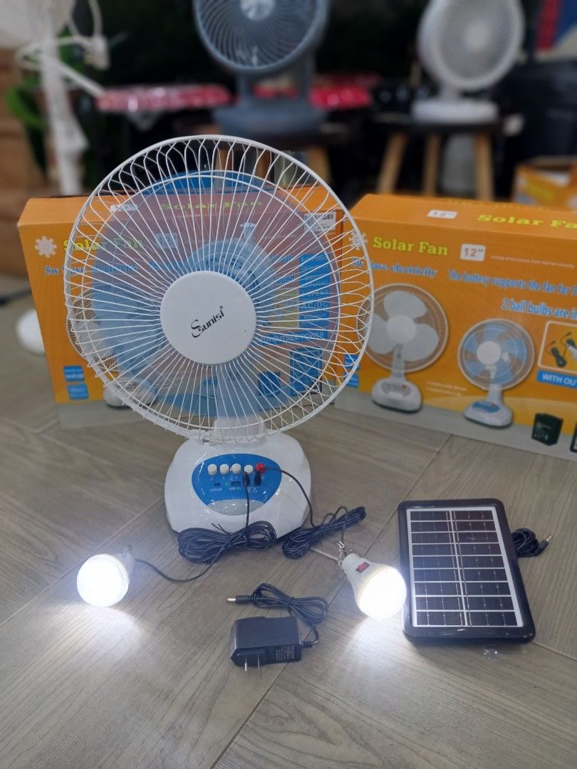 SOLAR TABLE FAN 12