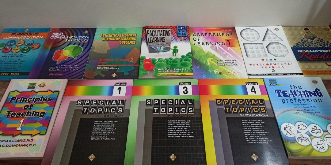 TAKE ALL: LORIMAR BOOKS (Category: Textbooks) located in Dasmarinas. Submitted by money.can.buy.happiness (Listing ID 1338677920, Image 2). Description: LORIMAR Books Mall Price: P3,215 Take All: P1,500 • Special Topics Volume 1, 3, & 4 • Purposive Communication • Oral Communication • Assessment of Learning 1 & 2 • Developmental Reading 1 & 2 • Principles of Teaching 1 • Facilitating Learning • The Teaching Profession - Sold as set only - Good as